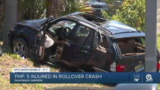 3 children hurt in I-95 crash near Palm Beach Gardens