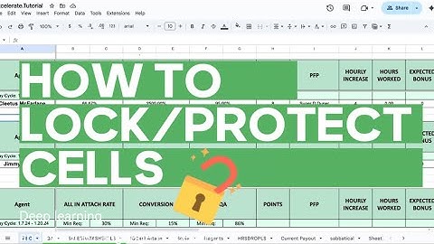 🔐How to Lock or Protect Cells in Google Sheets (Protect Your Data!)