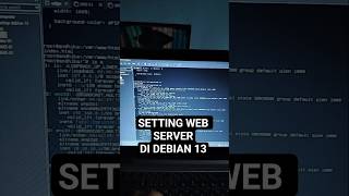 cara setting web server di Debian 13 #computer #linux #tkj #teknikinformatika