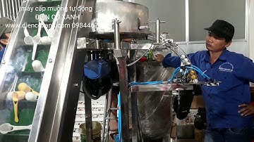 Máy cấp muỗng (thìa) tự động - Điện Cơ Xanh, 0984467870