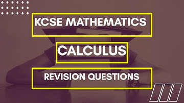 Calculus | Revision questions