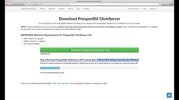 How to download Prosper202 ClickServer 1.8.0