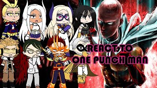 MHA | Pro Heroes react to One Punch Man || Saitama vs Garou