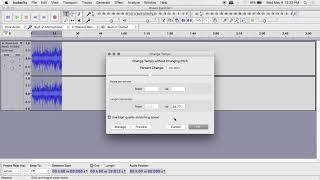 Audacity's Tempo Function Primer - Slow a song down to learn the guitar part