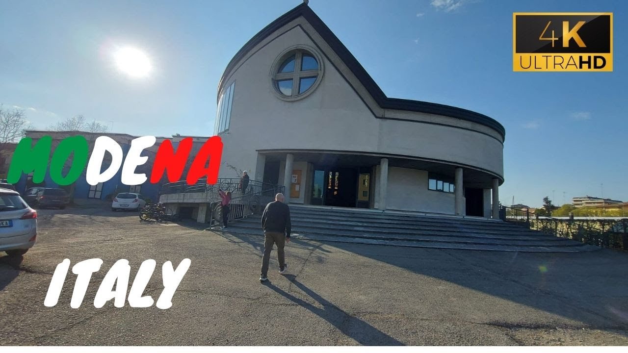 Biking in Modena Italy 4K - Urban Relaxing Video