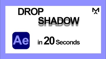 How to create a drop shadow in 20 seconds | After Effects Tutorial