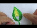 Super Creative Hand Embroidery Leaf Stitch Tutorial Easy Hand Embroidery Leaf Design for Beginner