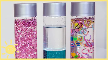 What kind of oil do you put in a sensory bottle?