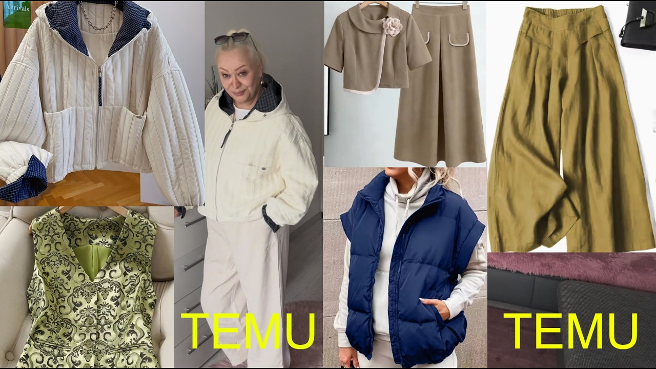 TEMU СУПЕР КАЧЕСТВО. Распаковка , примерка. Моя история.  Куртка,брюки,жилет,костюм.