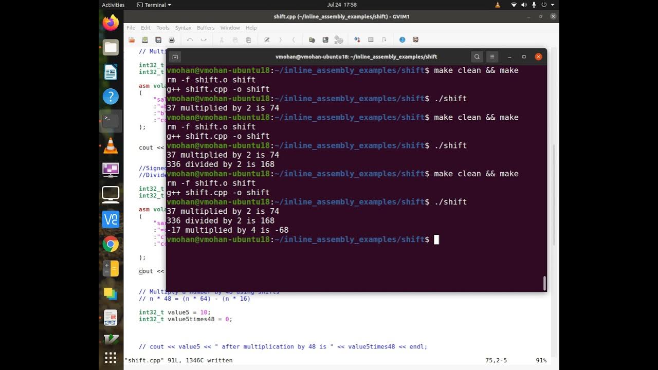 Shift Left and Shift Right instructions in x86 Part 2 YouTube