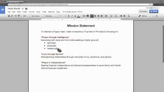 How to add Lists & Bullets in Google Docs