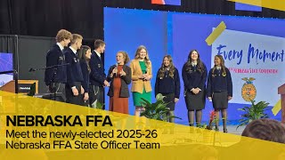 Meet the brand new 2025-26 Nebraska FFA State Officer Team