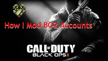 Bo2 -  How I Mod Bo2 Accounts Easy