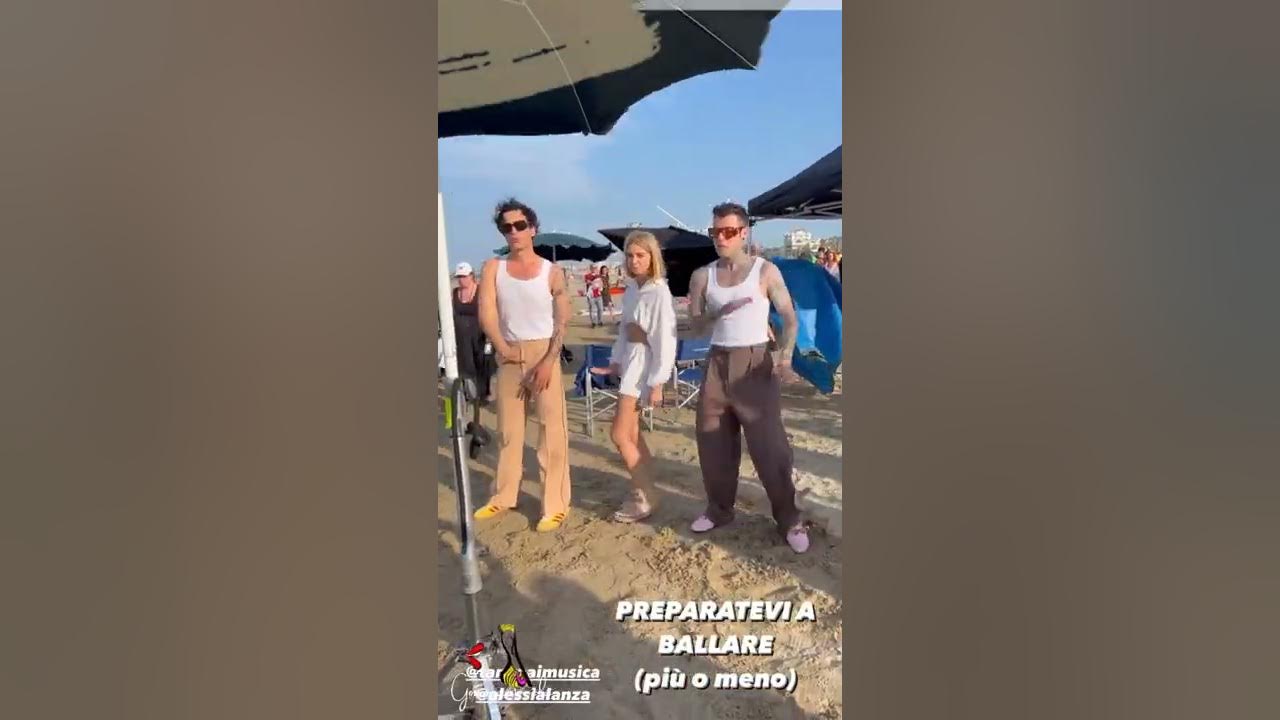 Fedez balla con Alessia Lanza.. 😱🤭 La Dolce Vita ft Tananai e Mara Sattei #shorts