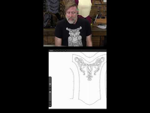 🔴live - Leathercraft - Breastplate Patterning - Shorts