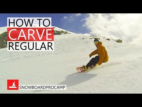 How to Carve on a Snowboard Regular - How to Snowboard