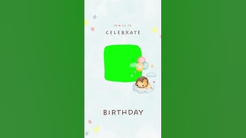 Blue Cute Baby Birthday Invitation Mobile Video | Free & Blank Invitation Video for Birthday #shorts