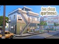 Two cheap apartments  the sims 4 cc speed build