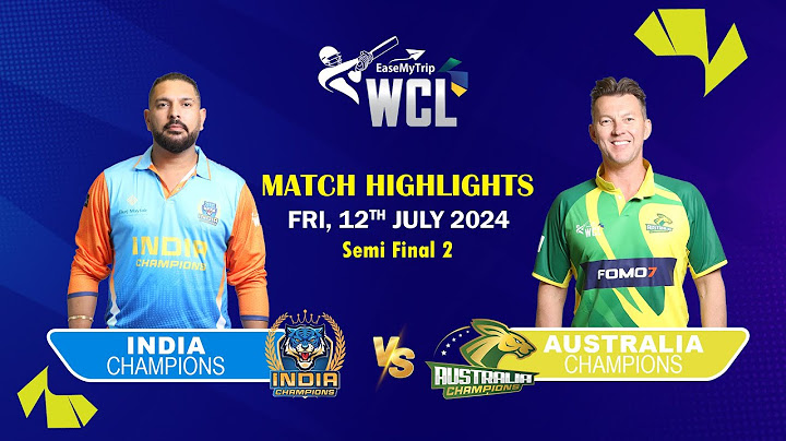 Ind vs Aus Semi Final | World Championship Of Legends Cricket 2024 | 12th July Highlights | WCL T20