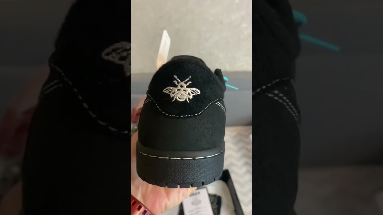 Обзор TRAVIS SCOTT x Air Jordan 1 low “Black Phantom” с POIZON 