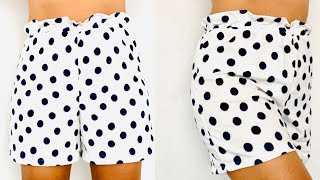 Very​ Easy​ ​Shorts​ Cutting​&amp;Stitch​ing​|H​ow​ to​ Nighty Shorts|Easy​ ​Pattern​​ Elastic​ waist