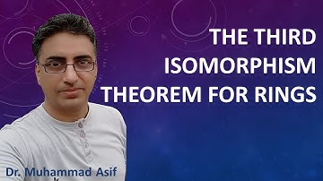 The Third Isomorphism Theorem for Rings | Urdu | Hindi