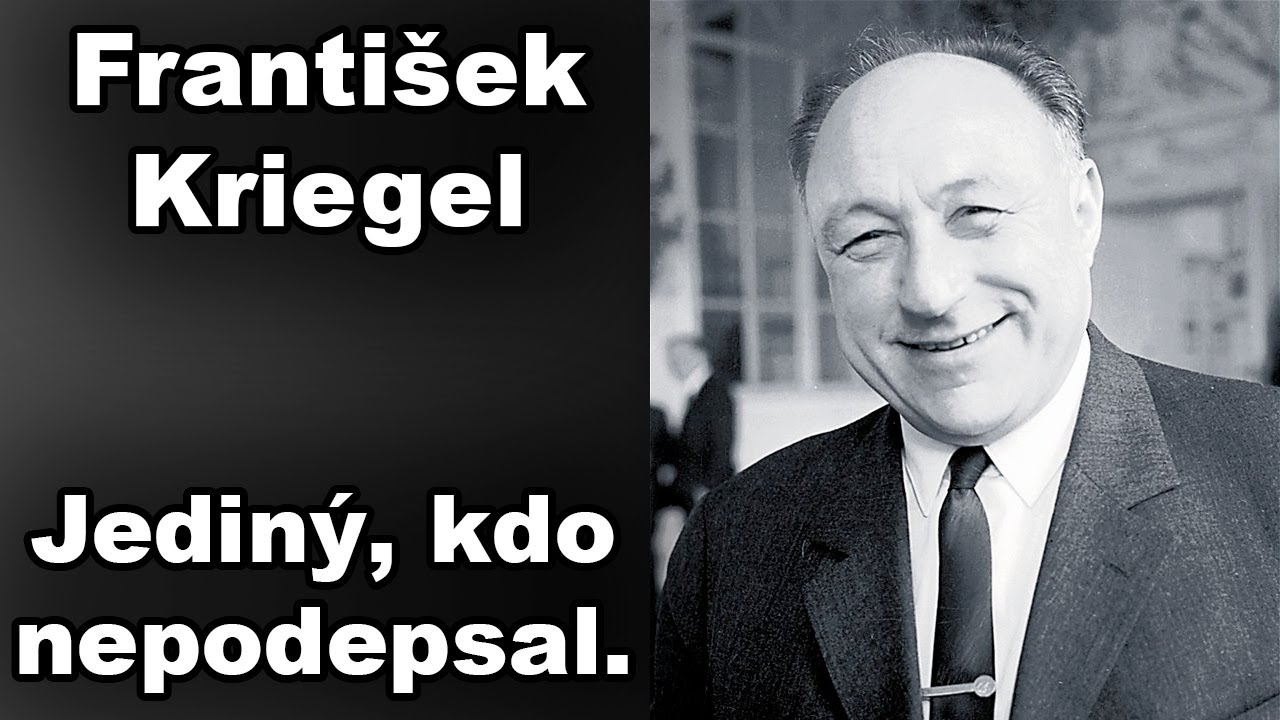 František Kriegel – jediný, kdo nepodepsat Moskevský protokol