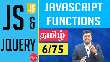 #6 JavaScript Functions || JavaScript and J Query In Tamil