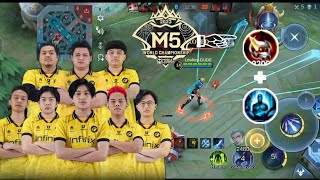 M5 Gusion debuted again by Onic Esport!!! Onic Sanz fast hand #mobilelegends. Bhutanese Gusion.