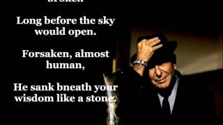 Suzanne   LEONARD COHEN  (with lyrics) Resimi