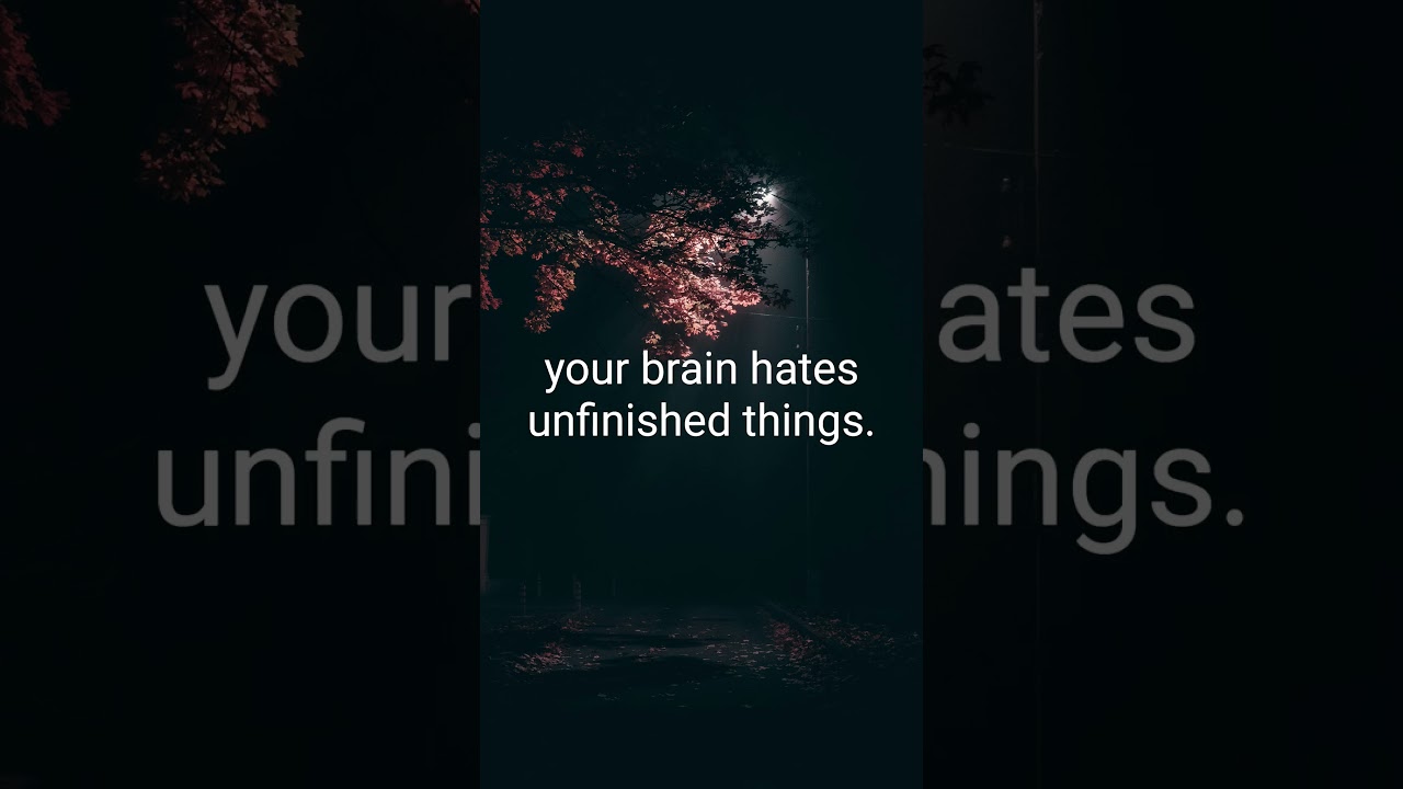 Your brain seeks endings.#psychology #brainfacts #mindset #shorts #viral