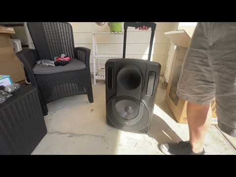 Unboxing Pyle 12’’ Portable PA Speaker System - Wireless BT Streaming PA & Karaoke Party PHPWA12TB