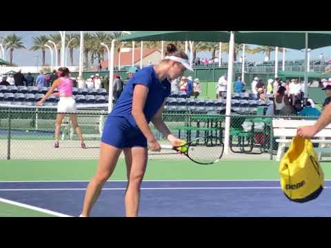 Linda Noskova 105 Sexy Czech Women's Tennis Practice Indian Wells 2024 #indianwells