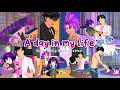 A Day in My Life 😈💜 K-POP DEMON HUNTER Rumi Family Night Routine || Sakura School Simulator