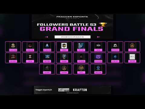 FOLLOWERS BATTLE || GRAND FINALS LIVE || FRAGGER ESPORTS