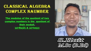The modulus of the quotient of two complex numbers is the quotient of their moduli.