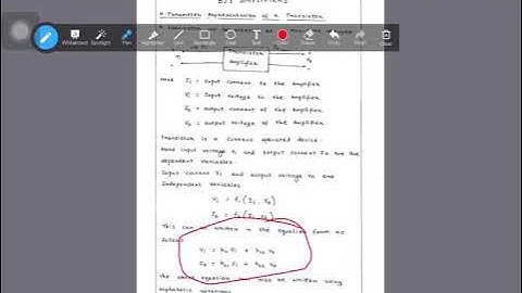 BJT small signal analysis: Introduction to h- parameters