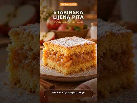 Starinska lijena pita s jabukama — kratki video