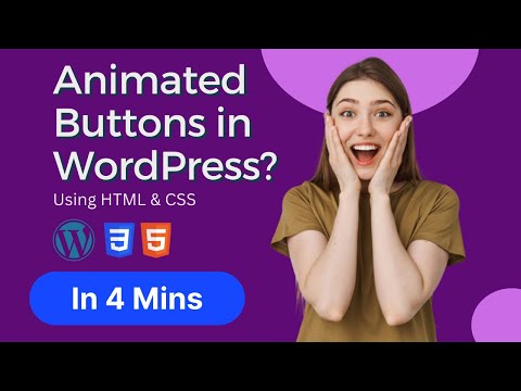 How to create Animated Button to WordPress for Free (HTML & CSS)