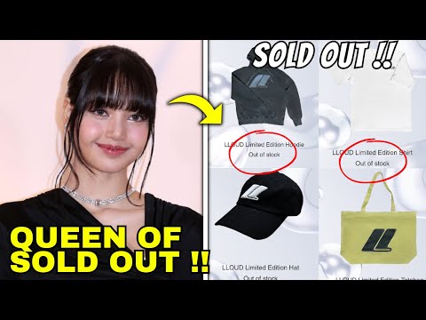 Lisa BLACKPINK exclusive LLOUD merchandise is sold out in just 1