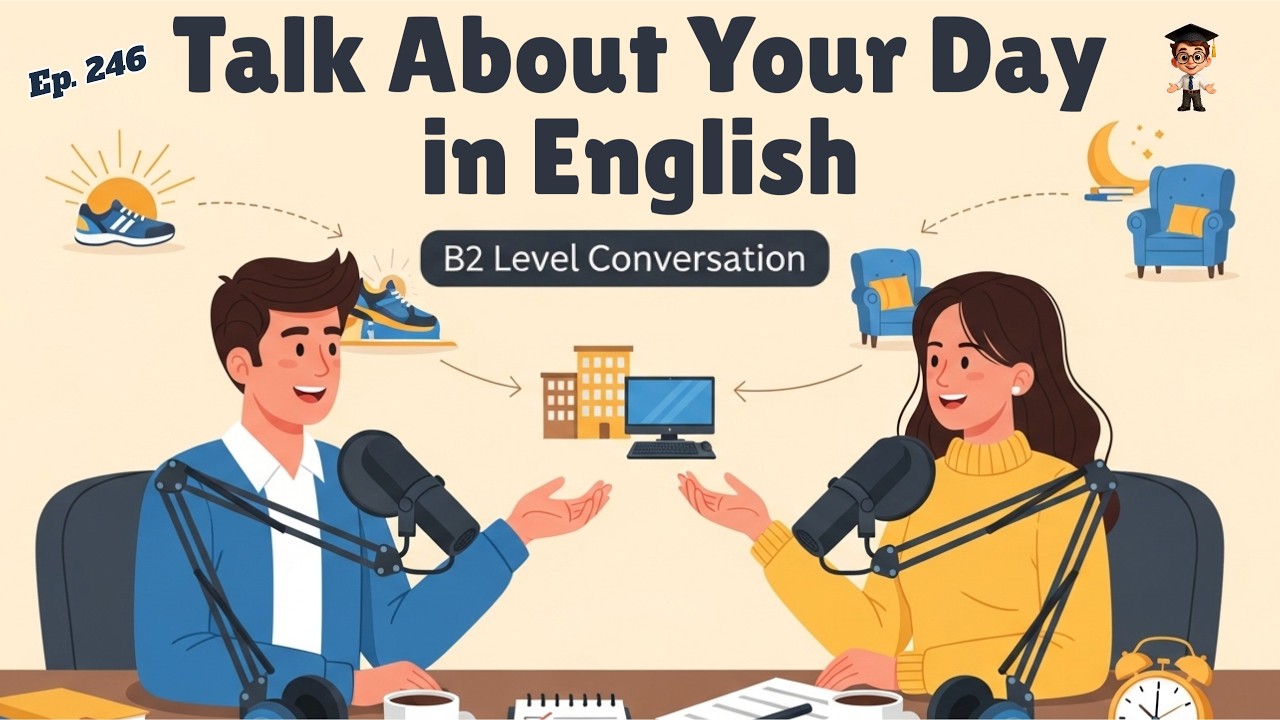 Talk About Your Day in English - B2 Level | Easy Beginner Lesson ...