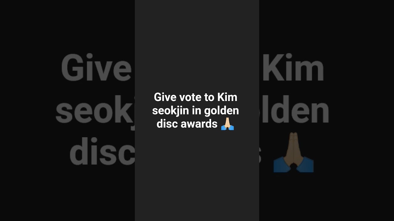 Give vote to Kim seokjin ❤ 