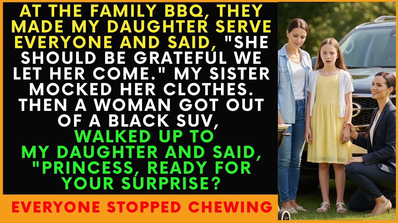 They Made Fun Of My Daughter At A Family Barbecue—Then A Black SUV Showed Up And Changed Everything.
