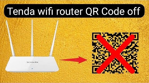 How to Tenda wifi router QR code off! tenda  routerka QR off kra