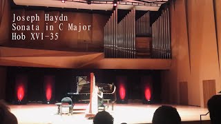 Joseph Haydn, Sonata in C Major - Harp Hyejin Kim (16 yo)