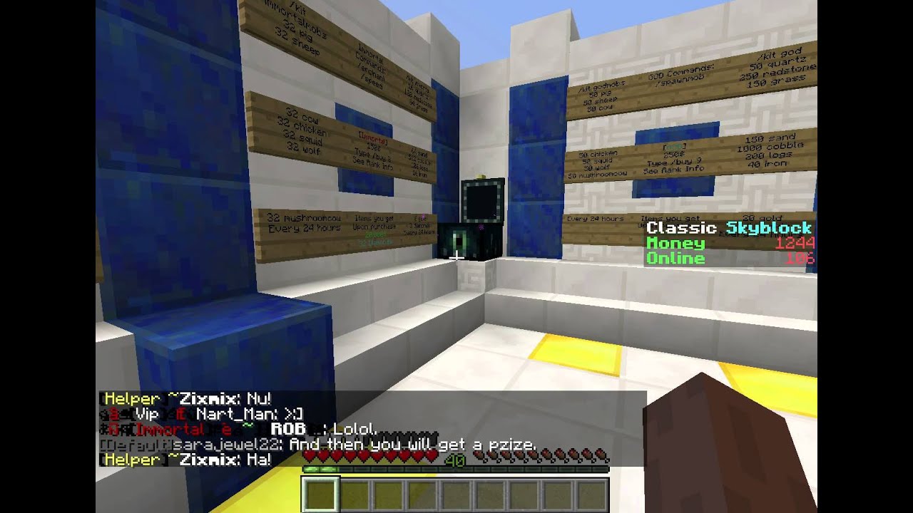 Classic SB Season 1 Episode 1 ranks rules and commands