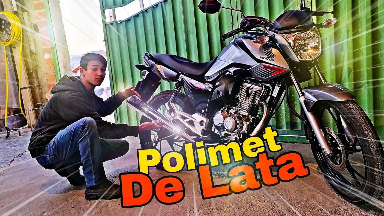 💥Lancei o ESCAPE POLIMET DE LATA na Fan 160 2021 - YouTube