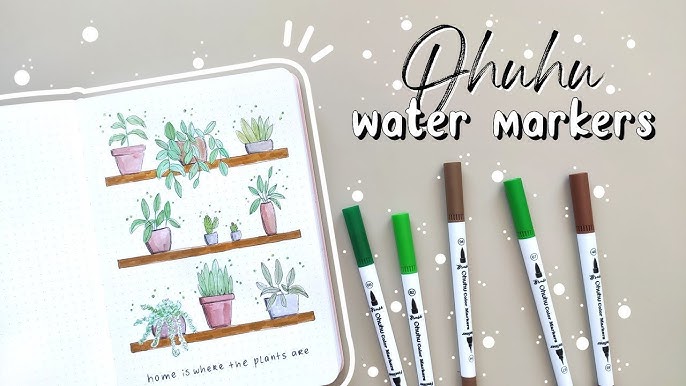 Streak-Free Water Based Marker Application for Adult Coloring Books /  Doodle Robot 