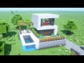 Minecraft  how to build a small modern house