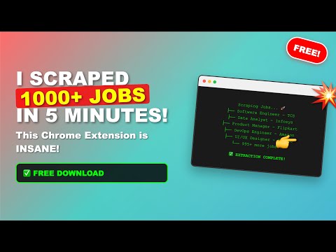 Naukri Scraper Pro – Unlimited Job Data Extractor video preview 2